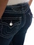 TRUE RELIGION JEANS JOEY FLARE BIG T FLAP STONE FOX