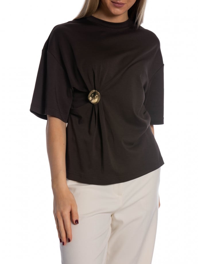 SECOND FEMALE TOPP ENORA BROOCH CHOCOLATE TORTE