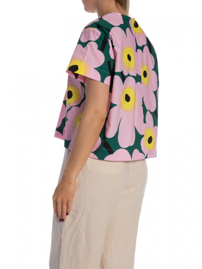 MARIMEKKO BLUS HUOJUNTA UNIKKO GREEN PINK YELLOW