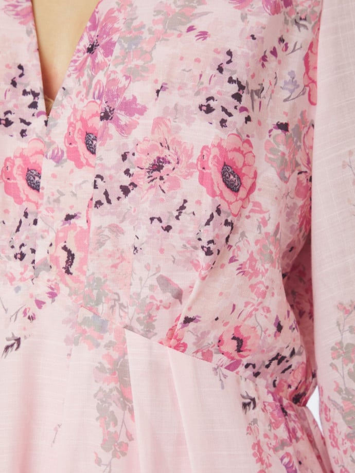 NEO NOIR KLÄNNING SILFI FLOWER PRINT DUSTY ROSE