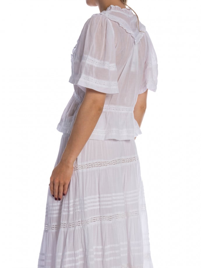 NEO NOIR TOPP EVIENNE S VOILE WHITE