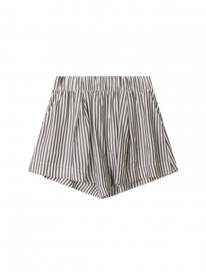 STYLEIN SHORTS MOJO BROWN STRIPE