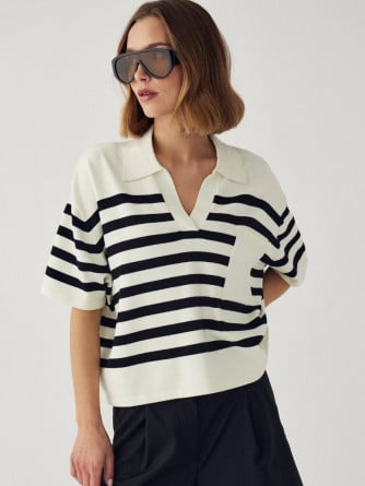 NOELLA TOPP MARYANN DARRYLL BLACK STRIPE