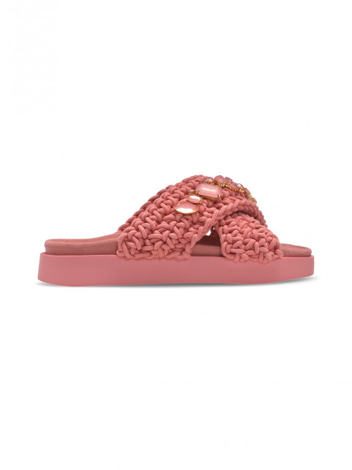 INUIKIISANDAL WOVEN STONES ROSE