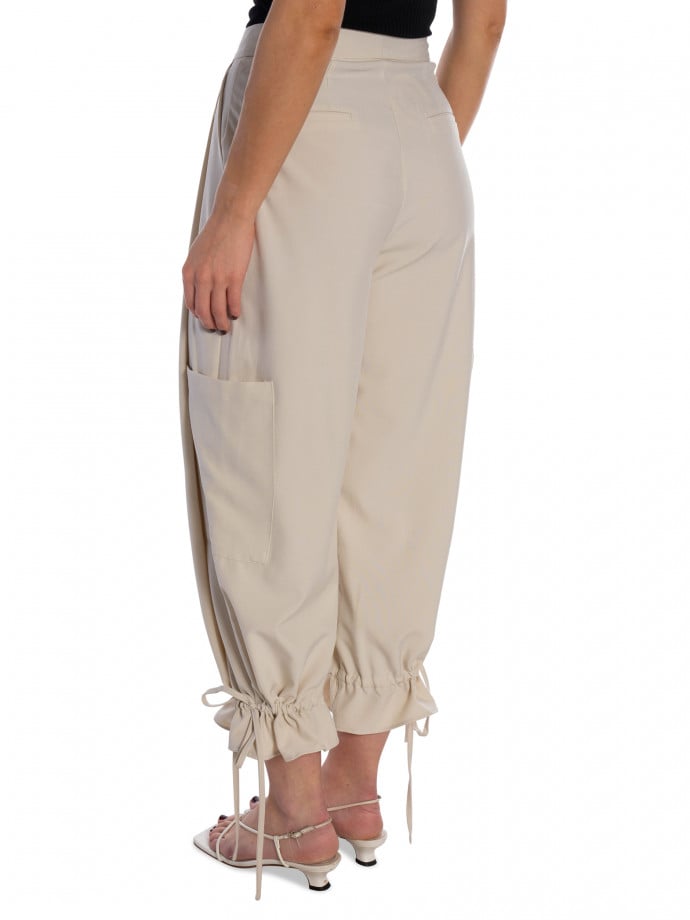 BYXA FLOWY DRAWSTRING IVORY