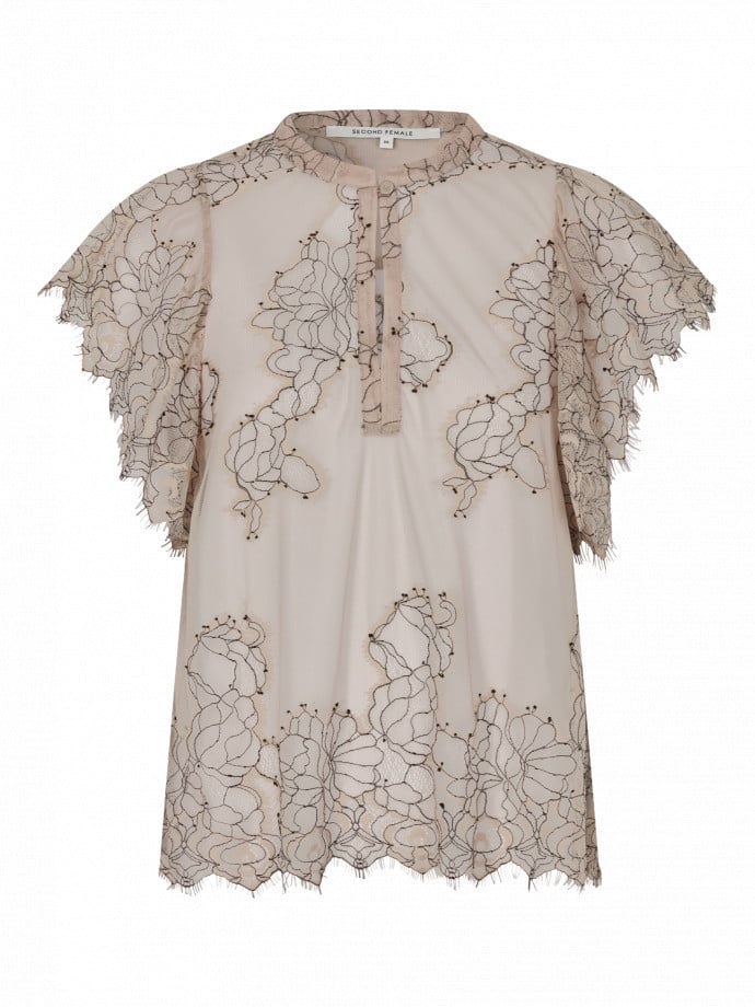SECOND FEMALE BLUS SAVOYA LACE PLAZA TAUPE