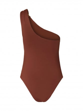 SELECTED FEMME BADDRÄKT BARI CHERRY MAHOGANY