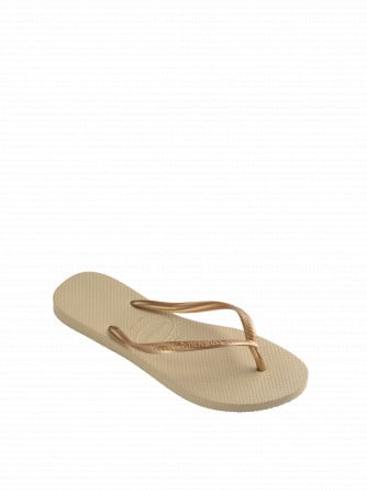 HAVAIANAS FLIPFLOP SLIM SANDGREY/GOLD