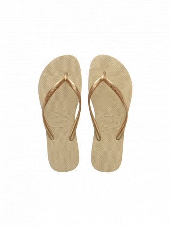 HAVAIANAS FLIPFLOP SLIM SANDGREY/GOLD