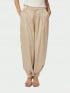 NEO NOIR BYXA FAYLA DRAPY SATIN BALOON DARK SAND