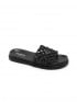 SANDAL KNOTTED WEAVING BLACK
