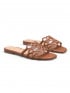 SANDAL GEOMETRIC CUT OUT CAMEL
