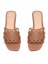 SANDAL GEOMETRIC CUT OUT CAMEL