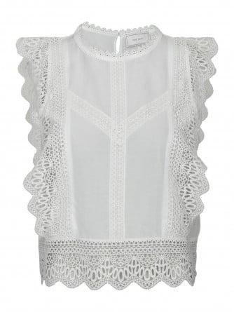 NEO NOIR TOPP SAMIA LACE WHITE
