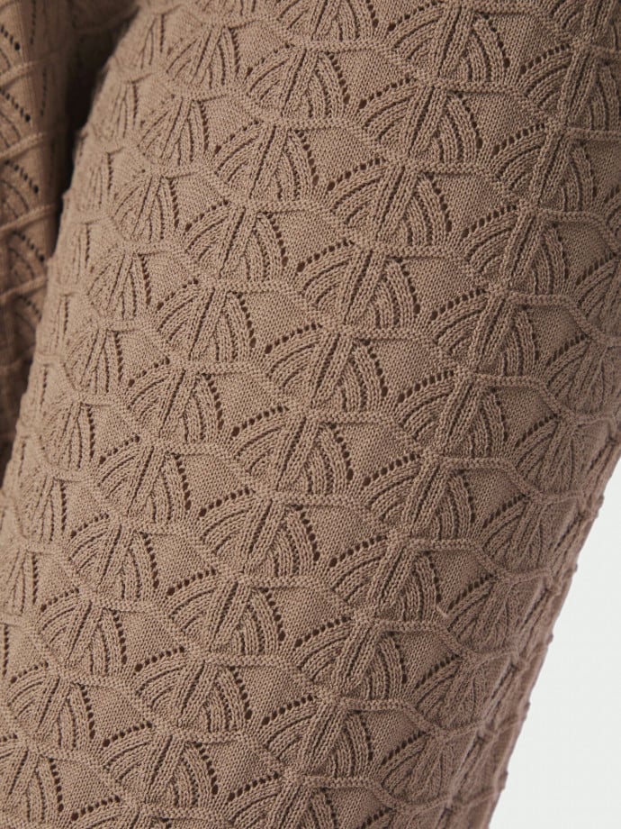 NEO NOIR BYXA RIZZY FINE CROCHET TAUPE