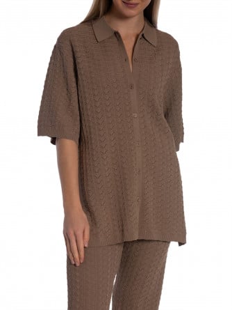NEO NOIR TOPP SETTE FINE CROCHET TAUPE