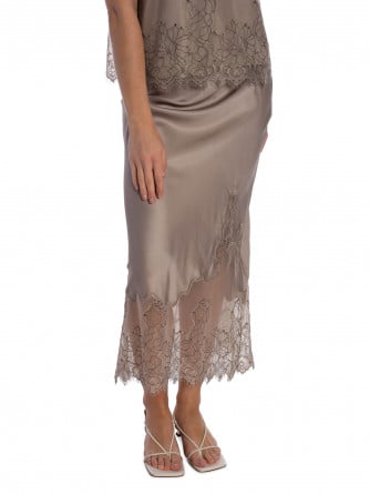 SECOND FEMALE KJOL WILA PLAZA TAUPE