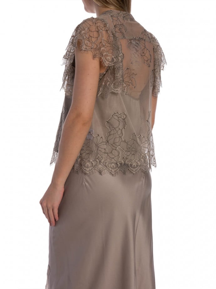 SECOND FEMALE BLUS SAVOYA LACE PLAZA TAUPE