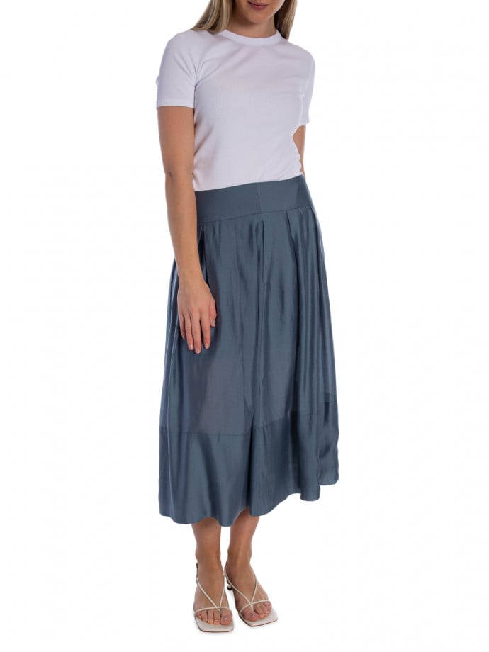COPENHAGEN MUSE KJOL MOLLY A-LINE BLUE MIRAGE