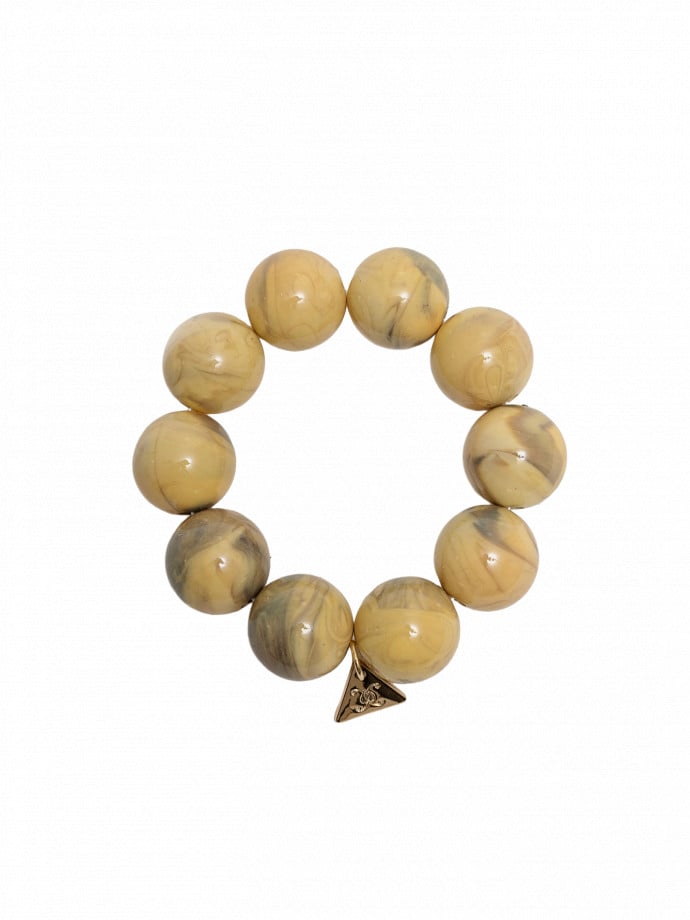 BOW19 DETAILS ARMBAND BOLD PEARL BUTTER YELLOW