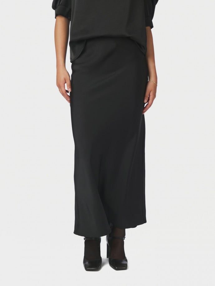 NEO NOIR KJOL VICKY HEAVY SATEEN BLACK
