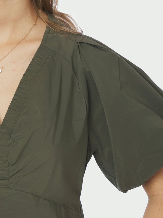 NEO NOIR BLUS IRINA POPLIN ARMY