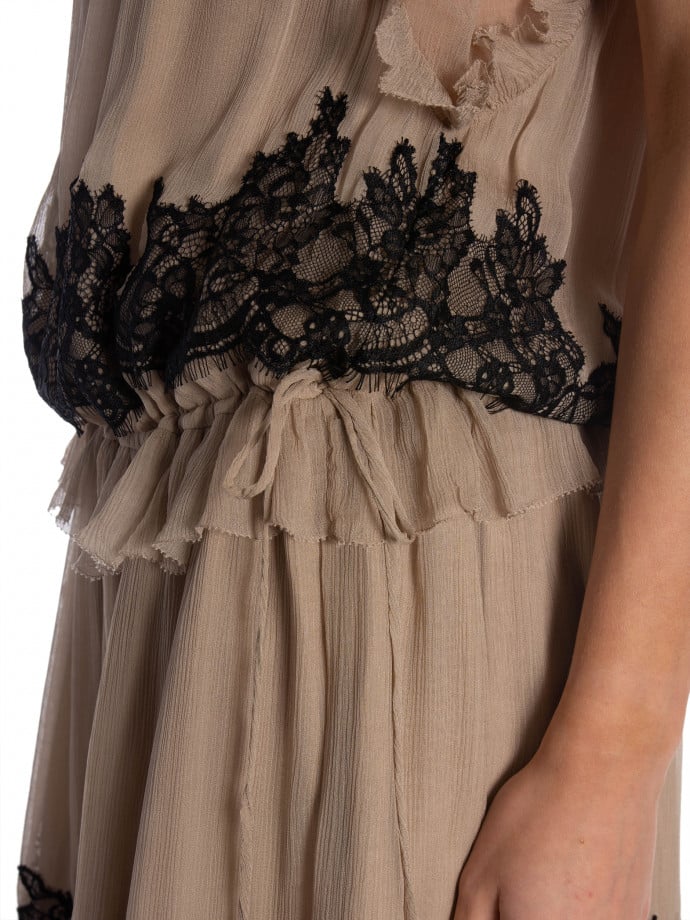 SECOND FEMALE KLÄNNING LYNDA MAXI PLAZA TAUPE