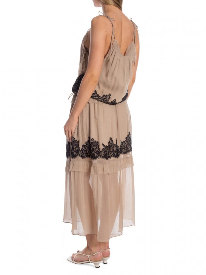 SECOND FEMALE KLÄNNING LYNDA MAXI PLAZA TAUPE