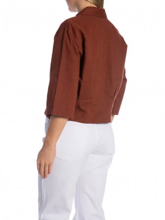 SELECTED FEMME SKJORTA CLEO CHERRY MAHOGANY