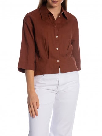 SELECTED FEMME SKJORTA CLEO CHERRY MAHOGANY