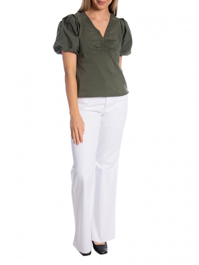 NEO NOIR BLUS IRINA POPLIN ARMY
