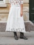 NEO NOIR KJOL YARA LONG EMB WHITE