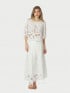 NEO NOIR KJOL YARA LONG EMB WHITE
