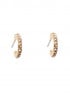 A&C OSLO ÖRHÄNGE CREOL 10 MM CLEAR CRYSTAL GOLD PLATED