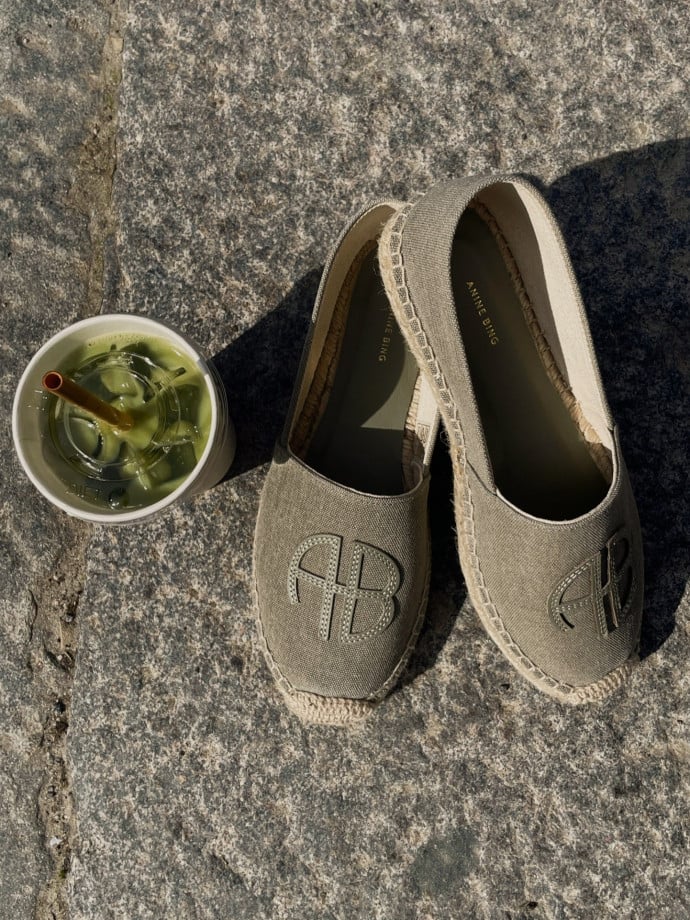ANINE BING ESPADRILLES PALOMA SAGE