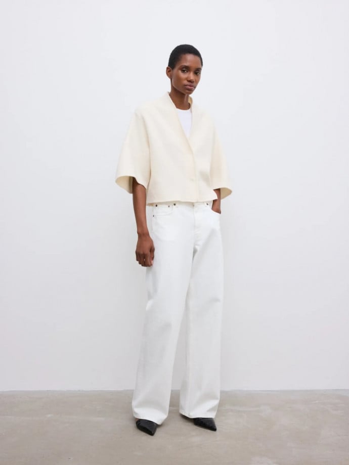 DAGMAR KOFTA SHORT WOOL OFF WHITE