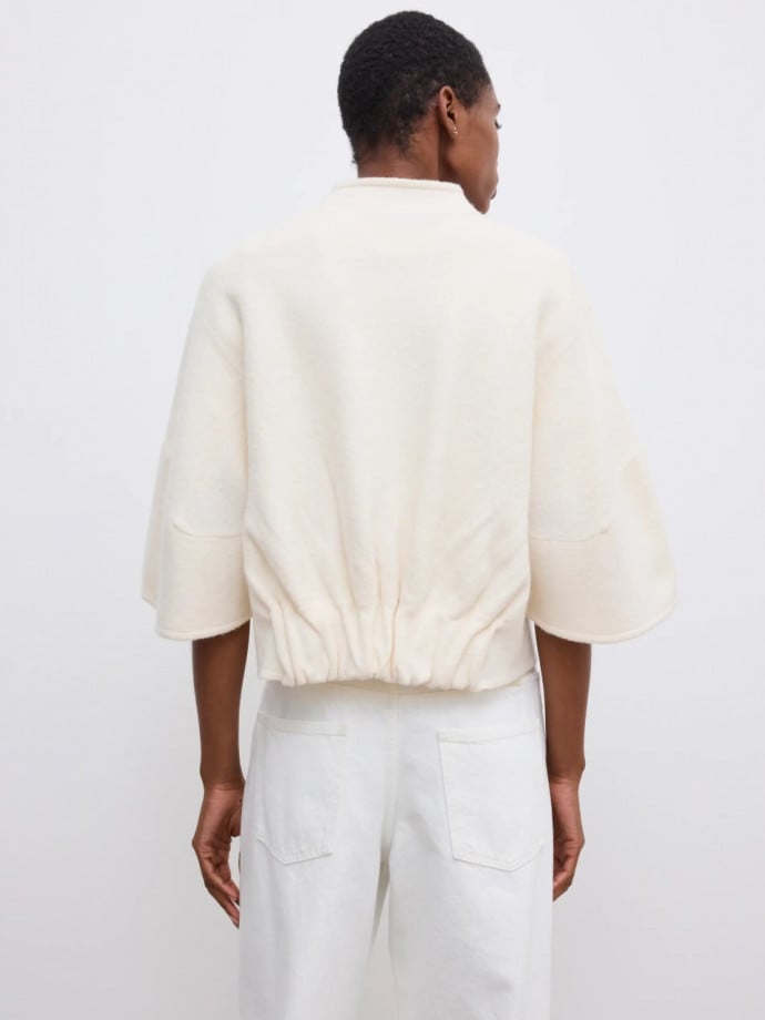 DAGMAR KOFTA SHORT WOOL OFF WHITE