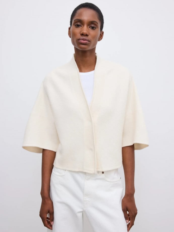 DAGMAR KOFTA SHORT WOOL OFF WHITE