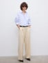 DAGMAR SKJORTA CROPPED LIGHT BLUE