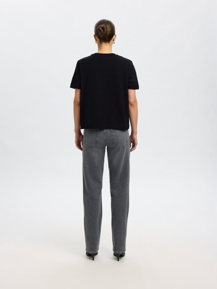 SELECTED FEMME TOPP ESSENTIAL BLACK