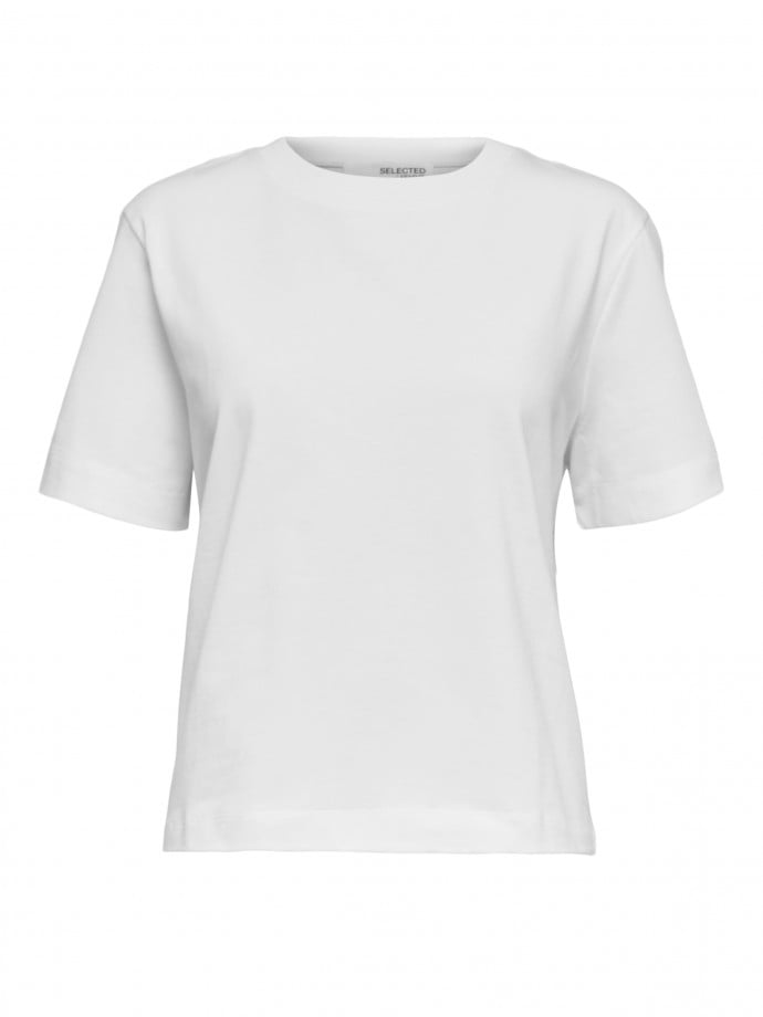 SELECTED FEMME TOPP ESSENTIAL BRIGHT WHITE