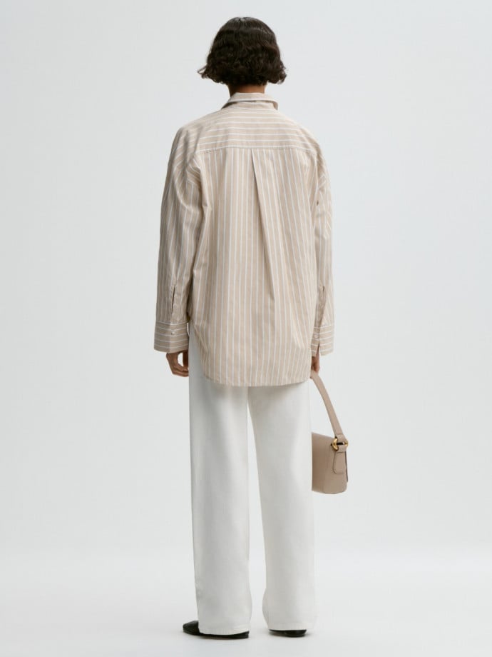 BY MALENE BIRGER SKJORTA DERRIS OLD BEIGE