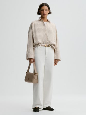 BY MALENE BIRGER SKJORTA DERRIS OLD BEIGE