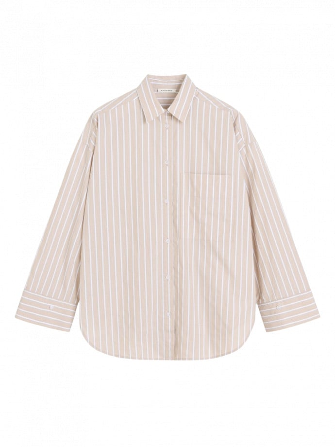 BY MALENE BIRGER SKJORTA DERRIS OLD BEIGE