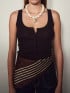 BOW19 DETAILS SJAL ELLE SILK DARK BROWN