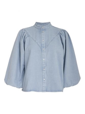 MINUS SKJORTA NEW SOLENE DENIM SKYWAY BLUE