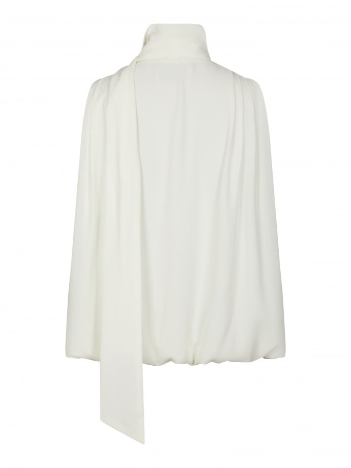 NEO NOIR TOPP INGE CHIFFON OFF WHITE