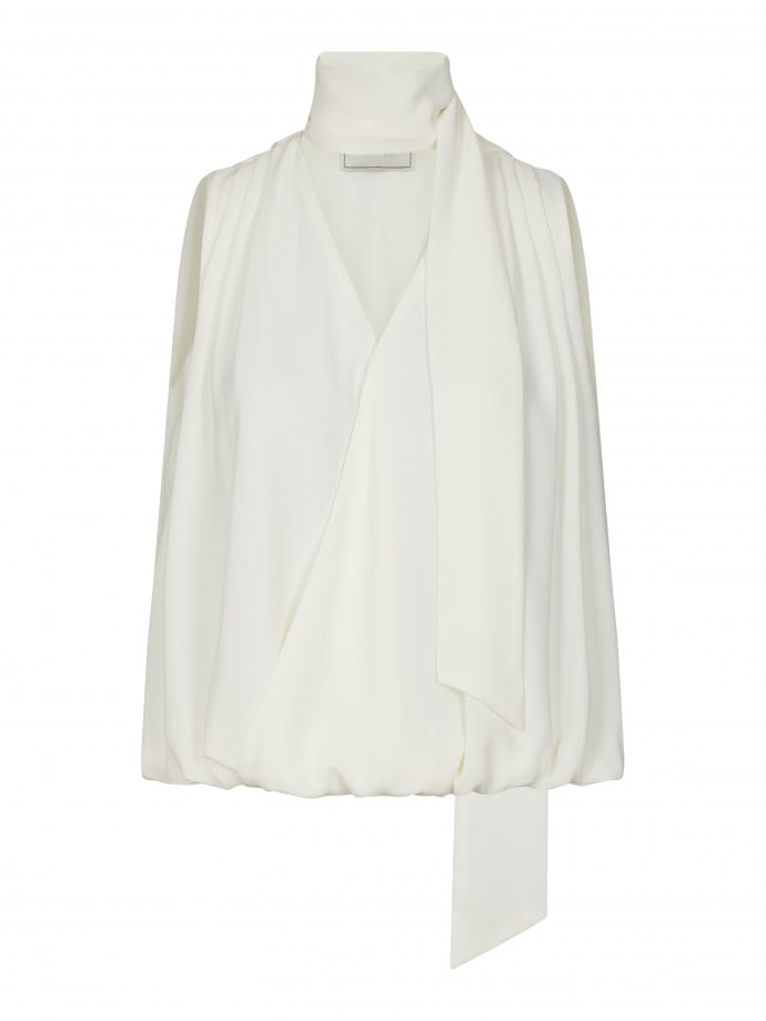 NEO NOIR TOPP INGE CHIFFON OFF WHITE