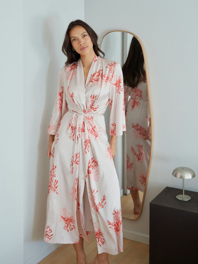 NEO NOIR KLÄNNING SHANE CORAL WRAP CORAL