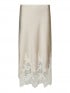 NEO NOIR KJOL YELINA HEAVY SATEEN CHAMPAGNE